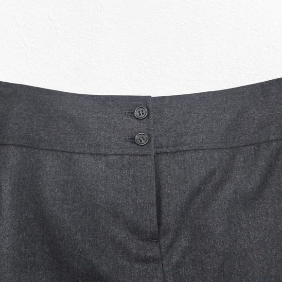 J. Crew Wool Pleated Pencil Skirt Gray Heather Charcoal Size 8 NWT Classic Work - Picture 2 of 9
